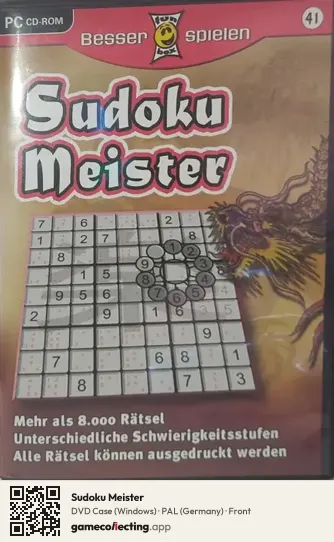 Sudoku Meister Computer, Germany box front