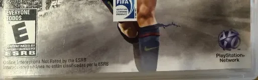 FIFA 13, the ESRB box on its front
