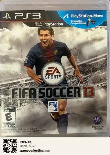 FIFA 13 PlayStation 3, NTSC box front