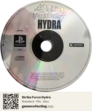 Strike Force Hydra PlayStation, PAL disc