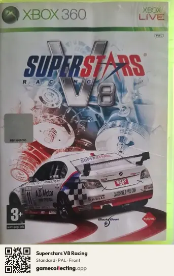 Superstars V8 Racing Xbox 360, PAL box front