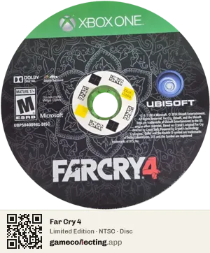 Far Cry 4 Xbox One, NTSC disc