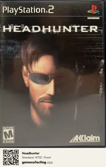 Headhunter PlayStation 2, NTSC box front