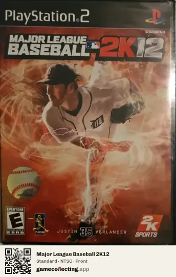 Major League Baseball 2K12 PlayStation 2, NTSC box front