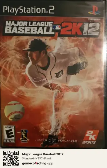 Major League Baseball 2K12 PlayStation 2, NTSC box front