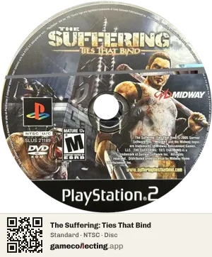 The Suffering: Ties That Bind PlayStation 2, NTSC disc