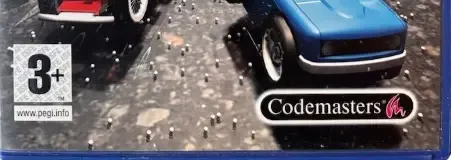Micro Machines V4, the PEGI square on its front