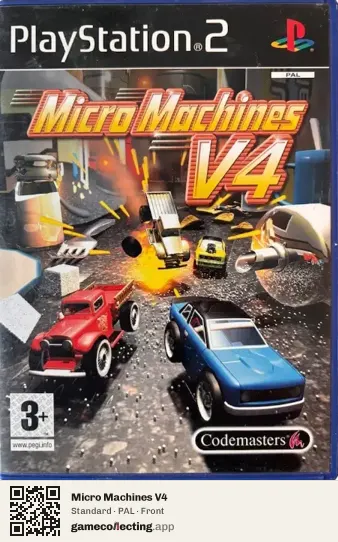 Micro Machines V4 PlayStation 2, PAL box front