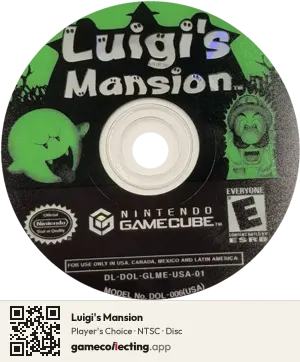 Luigi's Mansion Nintendo GameCube, NTSC disc