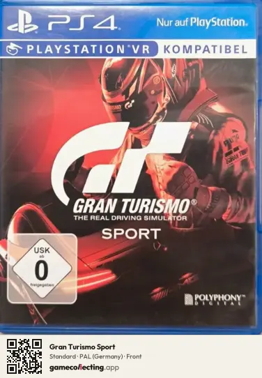 Gran Turismo Sport PlayStation 4, Germany box front