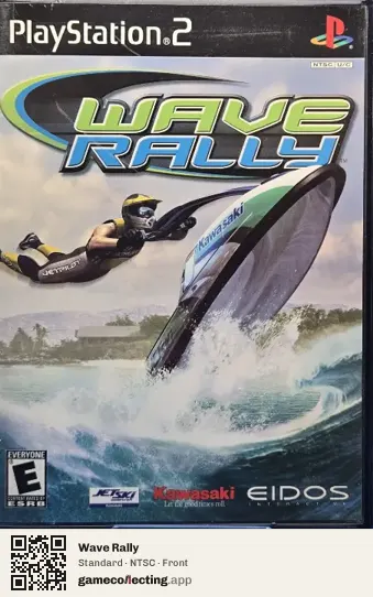 Wave Rally PlayStation 2, NTSC box front
