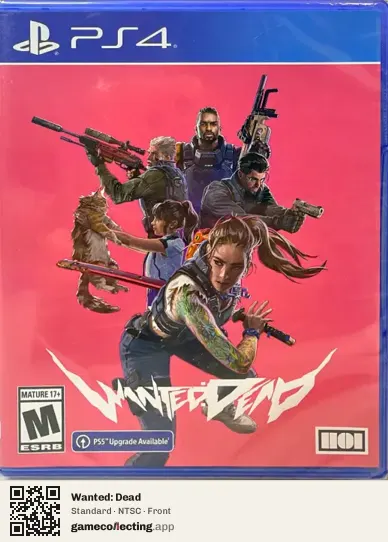 Wanted: Dead PlayStation 4, NTSC box front