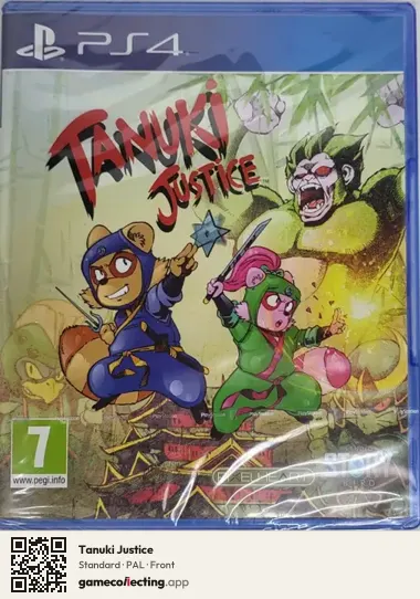 Tanuki Justice PlayStation 4, PAL box front