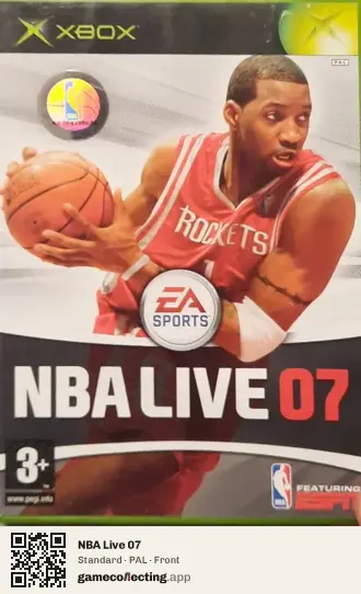 NBA Live 07 Xbox, PAL box front