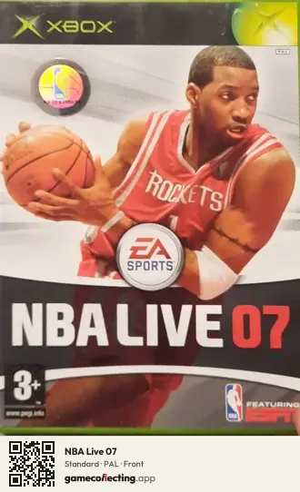 NBA Live 07 Xbox, PAL box front