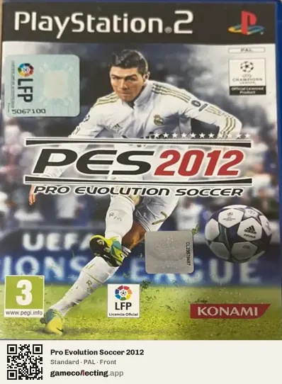 Pro Evolution Soccer 2012 PlayStation 2, PAL box front