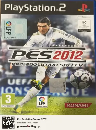 Pro Evolution Soccer 2012 PlayStation 2, PAL box front