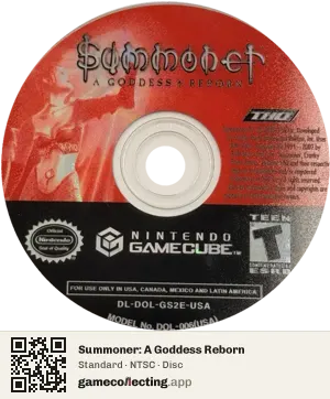 Summoner: A Goddess Reborn Nintendo GameCube, NTSC disc
