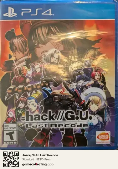 .hack//G.U. Last Recode PlayStation 4, NTSC box front