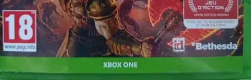 Doom Eternal, the PEGI square on its front