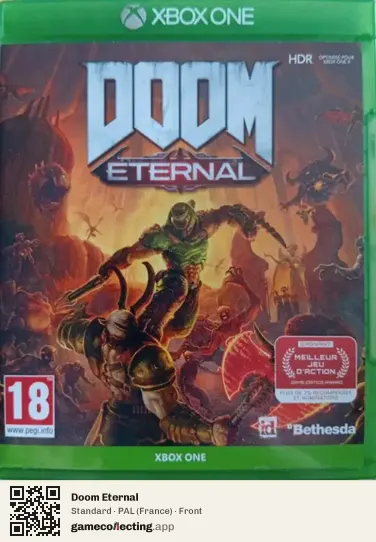Doom Eternal Xbox One, France box front