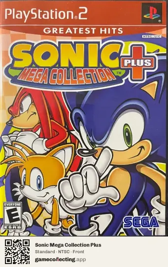 Sonic Mega Collection Plus PlayStation 2, NTSC box front