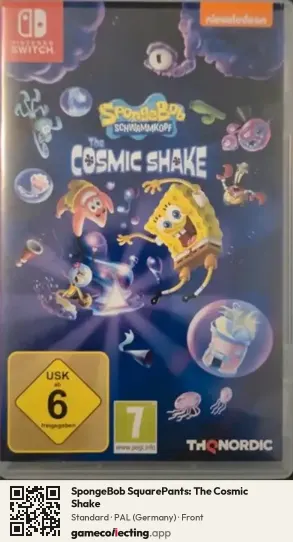 SpongeBob SquarePants: The Cosmic Shake Nintendo Switch, Germany box front