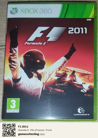 F1 2011 Xbox 360, France box front