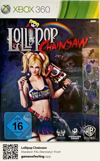 Lollipop Chainsaw Xbox 360, Germany box front