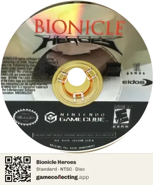Bionicle Heroes Nintendo GameCube, NTSC disc