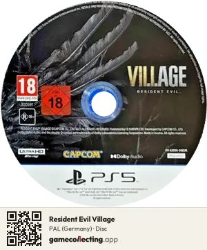 Resident Evil Village PlayStation 5, PAL disc