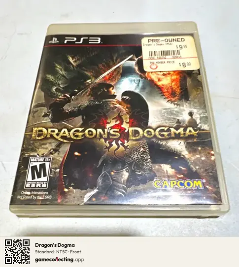 Dragon's Dogma PlayStation 3, NTSC box front