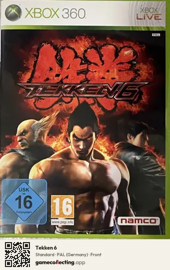 Tekken 6 Xbox 360, Germany box front