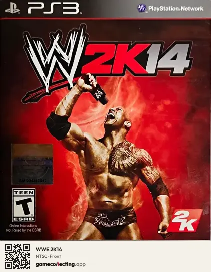 WWE 2K14 PlayStation 3, NTSC box front