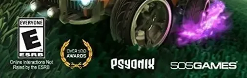 Rocket League, the ESRB box on its front