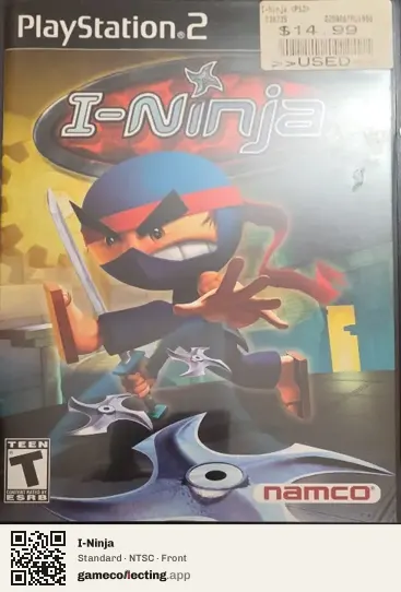I-Ninja PlayStation 2, NTSC box front