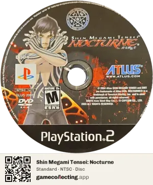 Shin Megami Tensei: Nocturne PlayStation 2, NTSC disc
