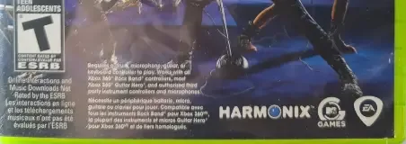 Rock Band 3, the ESRB box on its front