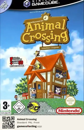Animal Crossing Nintendo GameCube, PAL box front