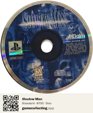 Shadow Man PlayStation, NTSC disc