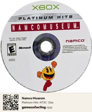Namco Museum Xbox, NTSC disc