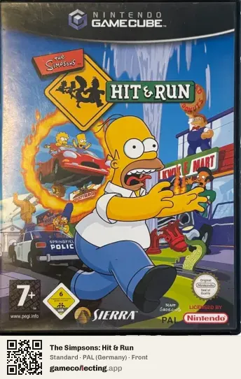 The Simpsons: Hit & Run Nintendo GameCube, Germany box front