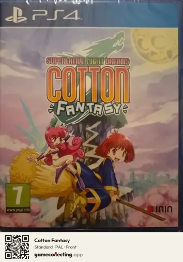 Cotton Fantasy PlayStation 4, PAL box front