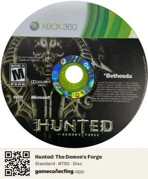 Hunted: The Demon's Forge Xbox 360, NTSC disc