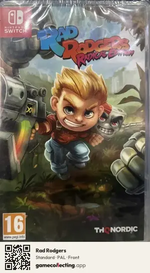 Rad Rodgers Nintendo Switch, PAL box front
