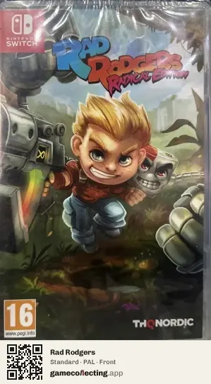 Rad Rodgers Nintendo Switch, PAL box front