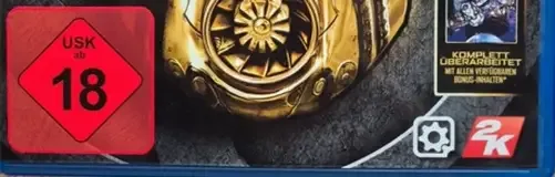 Borderlands: The Handsome Collection, the USK square on its front