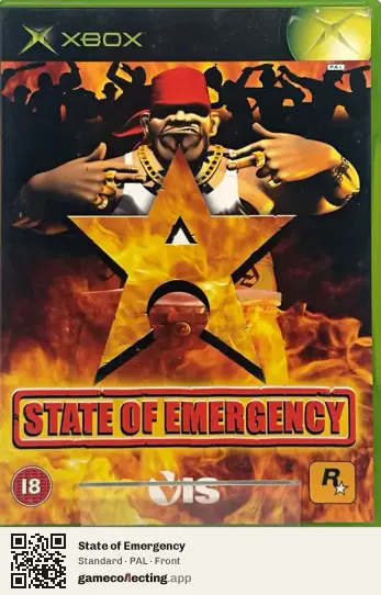 State of Emergency Xbox, PAL box front