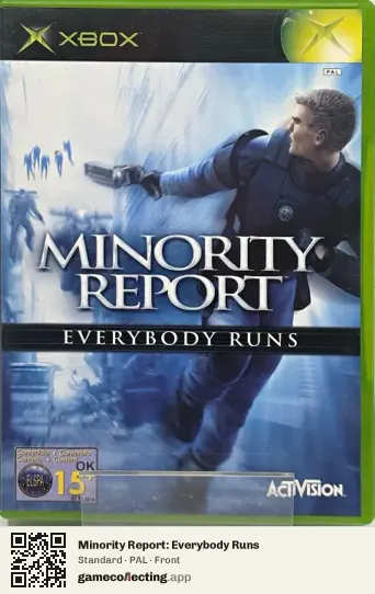 Minority Report: Everybody Runs Xbox, PAL box front