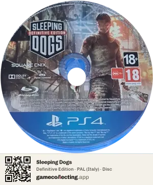 Sleeping Dogs PlayStation 4, PAL disc
